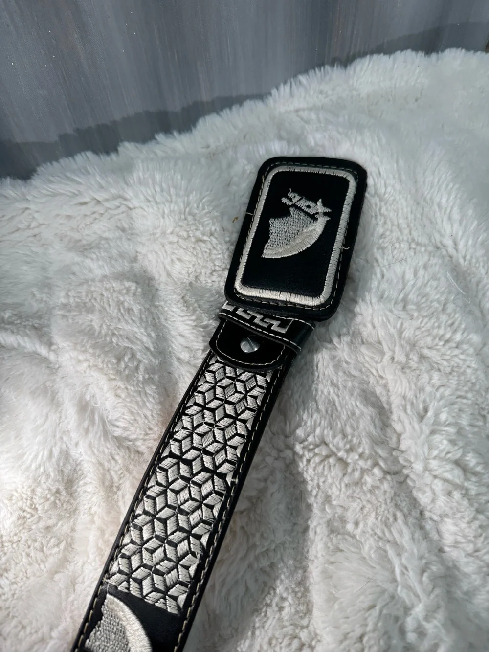 Embroidered Horse Belt With Design